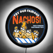 Custom Nachos Con Queso Mexican Food Advertising LED Sign (Front)
