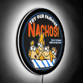 Custom Nachos Con Queso Mexican Food Advertising LED Sign (Angle)