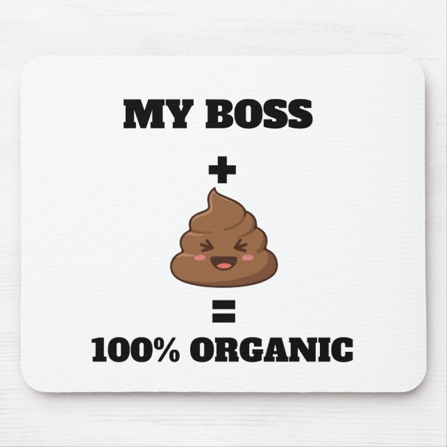 Custom Name 100% Organic Mousepad - Hilarious Offi (Front)