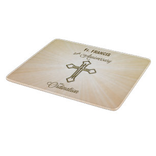 Custom Name, 10th Anniversary of Ordination Cutting Board