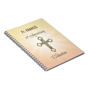 Custom Name, 10th Anniversary of Ordination Notebook
