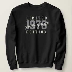 Custom Name 1976 Limited Edition, 50th Birthday Sweatshirt