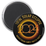 Custom Name 2024 Total Solar Eclipse Watch Party  Magnet at Zazzle