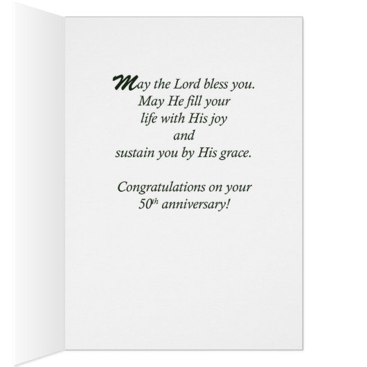 Custom Name, 50th Anniversary of Ordination Green (Inside (Right))