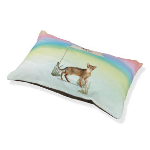 Custom Name Abyssinian Cat Pet Bed