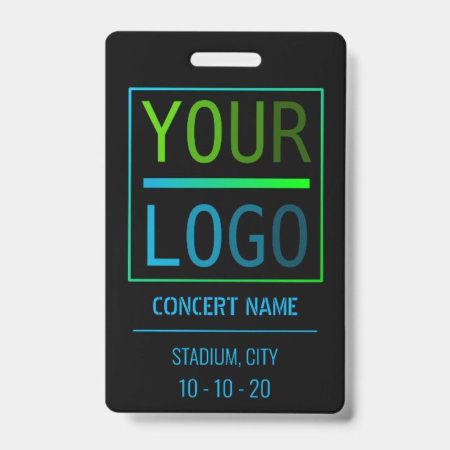Custom name acess all access pass concert badge (Front)