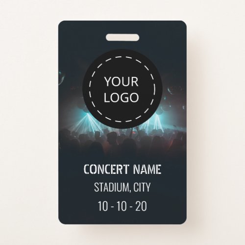 Custom name acess all access pass concert badge