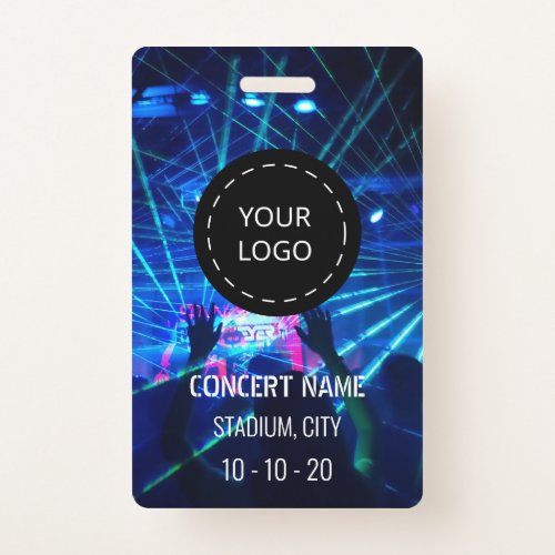 Custom name acess all access pass concert badge