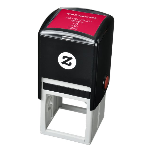 Custom Name Address Colors Self-inking Stamp (Product)