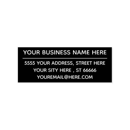 Custom Name Address E_mail Info Colors Stamp