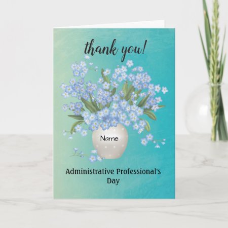Custom Name Administrative Professional's Day Card