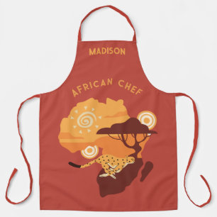 Custom Name Africa Apron