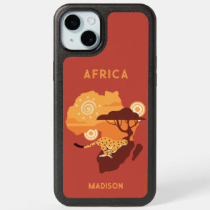 Custom Name Africa iPhone 15 Plus Case