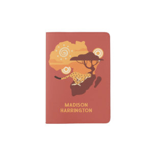 Custom Name Africa Passport Holder