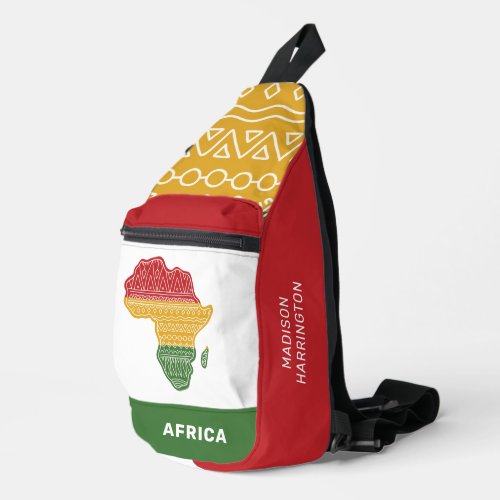 Custom Name Africa Sling Bag