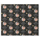 Custom Name Age Photo Art Deco Birthday Black