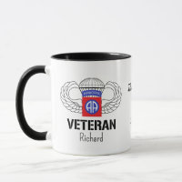Custom Name Airborne Veteran