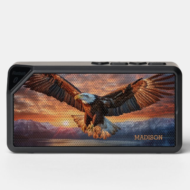 Custom Name American Eagle Bluetooth Speaker (Front)