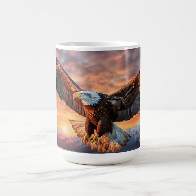 Custom Name American Eagle Coffee Mug (Center)