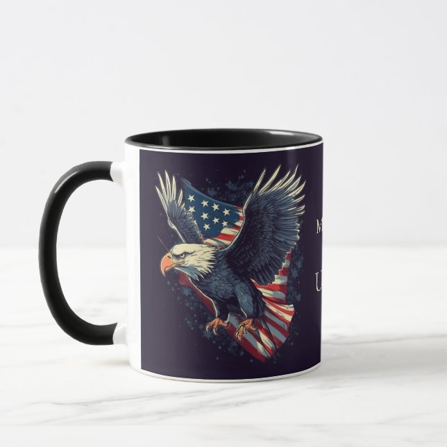 Custom Name American Eagle Mug (Left)