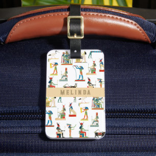 Custom Name Ancient Egypt Vintage Egyptian Luggage Tag