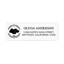 Custom Name and Address Cat And Dog