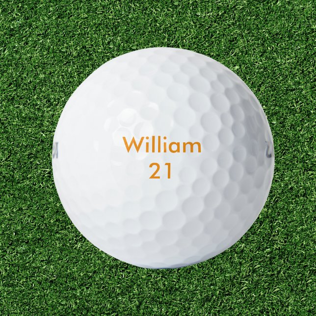 Custom Name and Age Birthday Golf Balls (Creator Uploaded)