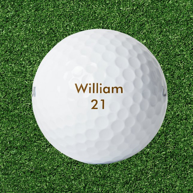 Custom Name and Age Birthday Golf Balls (Creator Uploaded)