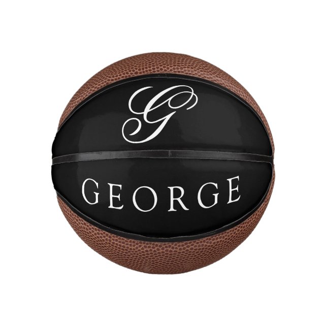 Custom Name and Color Mini Basketball (Front)