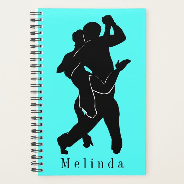 Custom Name and Colors Planner with Tango Dancers (Front)