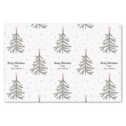 Custom Name and Greeting Christmas Tissue Paper