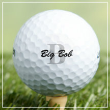 Custom Name and Initial Monogrammed Golf Balls