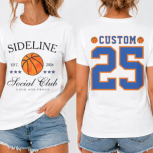 Custom Name and Number Basketball mom T-Shirt
