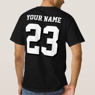 Custom Name and Number Jersey Sports T-Shirt