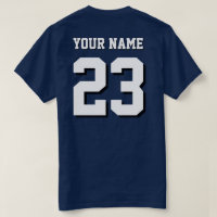 Custom Name and Number Jersey Sports