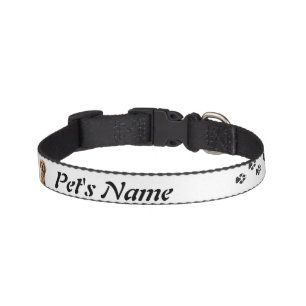 Custom Name and Photo Golden Retirever Pet, Dog Pet Collar