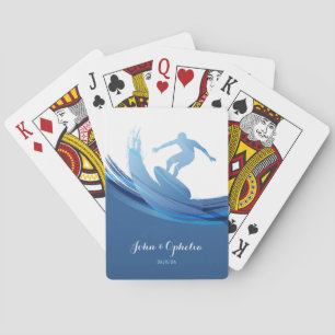 Custom Name and Text Nautical Poker Cards