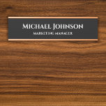 Custom Name and Title Office Door Sign
