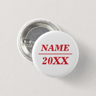 Custom Name and Year Election Support White Button