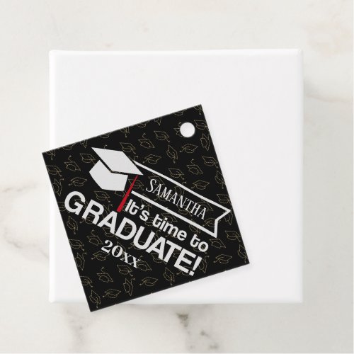 Custom Name and Year Graduation Gift Favor Tags