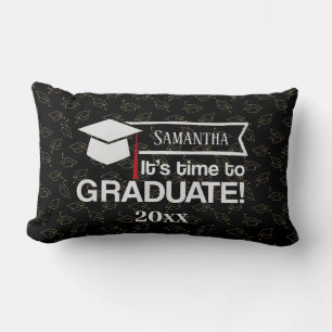 Custom Name and Year Graduation Gift Lumbar Pillow