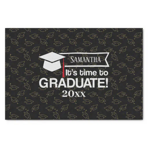 Custom Name and Year Graduation Gift Tissue Paper