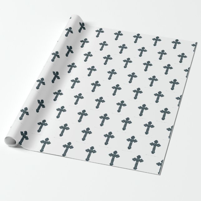 Custom Name & Anniversary Year Ordination, Priest Wrapping Paper (Unrolled)