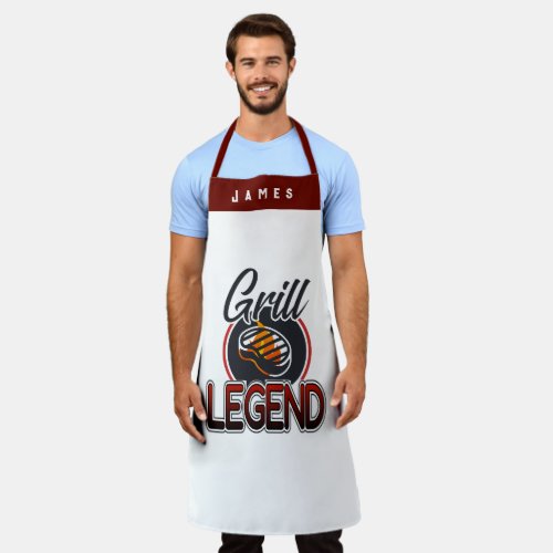 Custom Name Aprons Personalized BBQ Grill Dad Apron