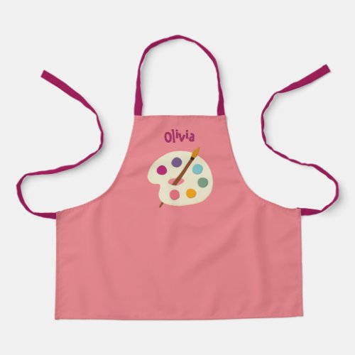 custom NAME Art class school Artist Apron