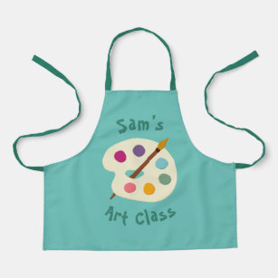 custom NAME Art class school Artist Apron