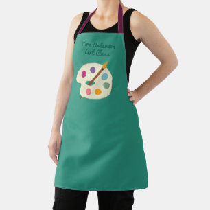 custom NAME Art class teacher Artist Apron