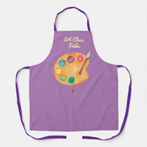 custom NAME Art class teacher Artist Apron