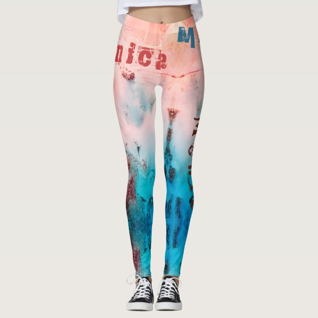 Custom Name Art Leggings (Front)