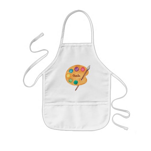 custom NAME Artist art palette paint kids apron 